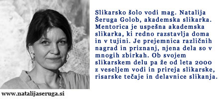 Šola slikanja organizira tečaj risanja in tečaj slikanja celo šolsko leto. Poleti potekaj poletni slikarski in risarski tečaj.