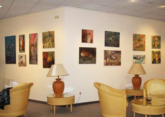Tečaj slikanja se je s slikami predstavil na razstavi v Art kavarni hotela piramida, aprila 2016.