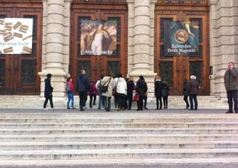 S slikarskim tečajem v muzeju na Dunaju, kjer smo si ogledali dela velikih mojstrov.