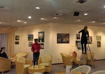 Februarja smo pripravili zimsko razstavo tečaja slikanja v Art kavarni Piramida v Mariboru.